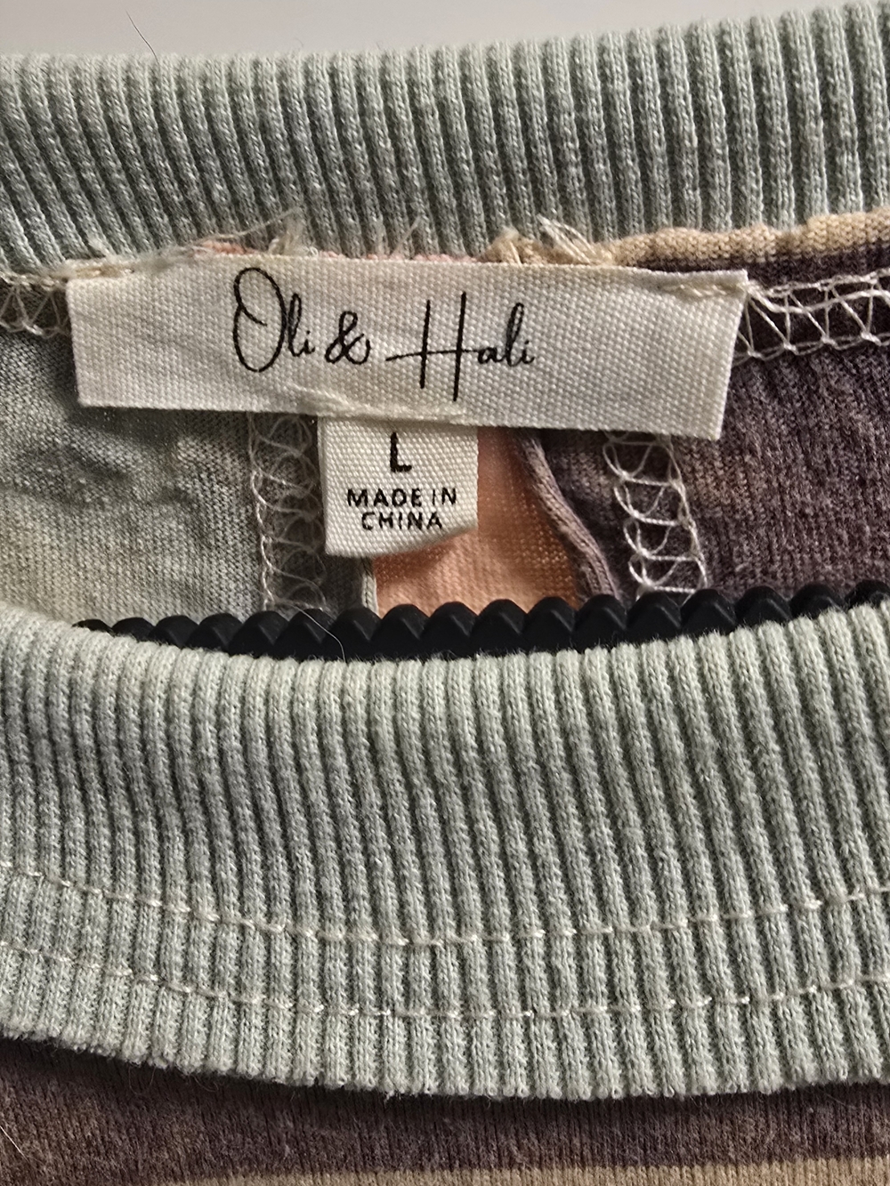 Oli & Hali Pastel Mint Patchwork Sweater - Picture 8 of 12